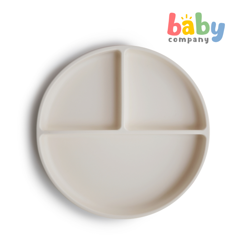 Mushie Silicone Suction Plate - Ivory