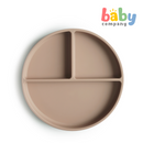 Mushie Silicone Suction Plate - Natural