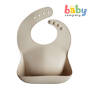 Mushie Silicone Bib - Shifting Sand