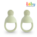 Mushie Silicone Fresh Food Feeder 2-pack - Sage