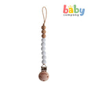 Mushie Pacifier Clips Eva - White
