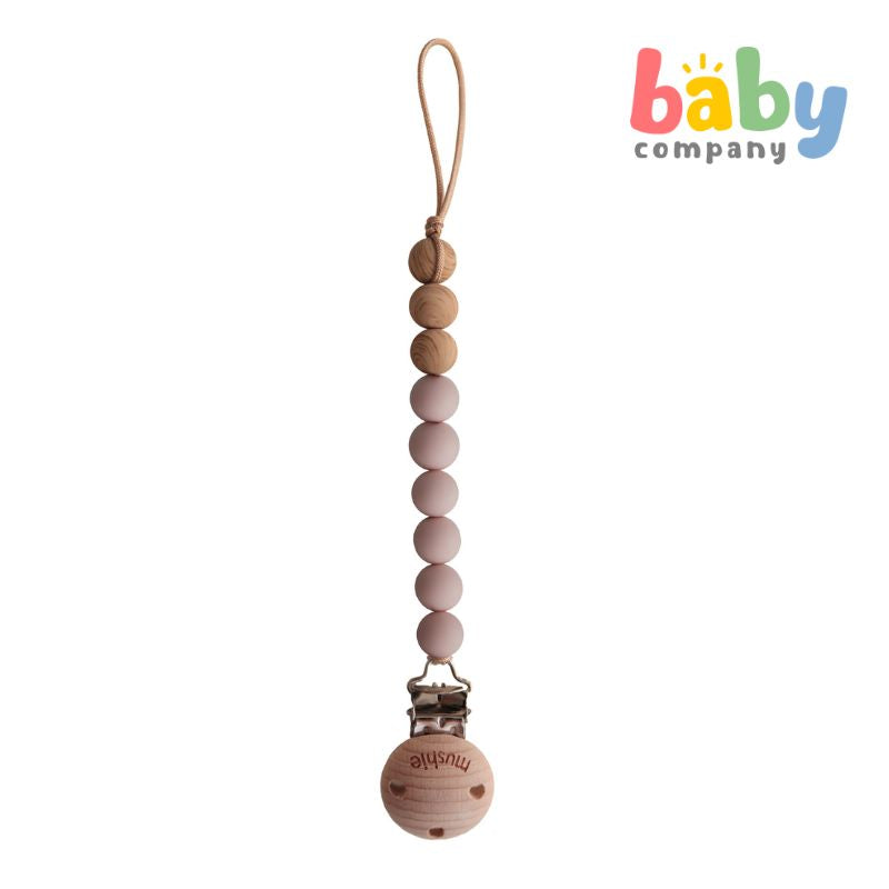 Mushie Pacifier Clips Eva - Blush