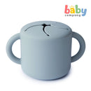 Mushie Silicone Snack Cup - Powder Blue