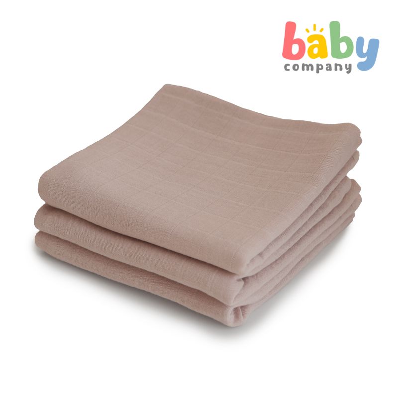 Mushie 3-pack Muslin Cloth - Natural
