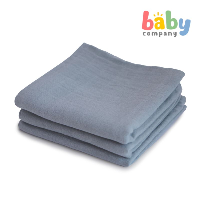 Mushie 3-pack Muslin Cloth - Tradewinds