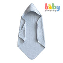 Mushie Hooded Towel - Baby Blue