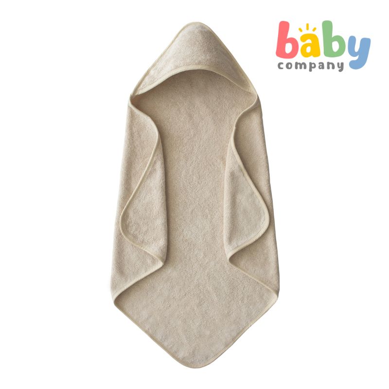 Mushie Hooded Towel-  Fog