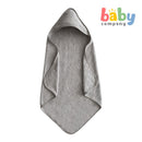 Mushie Hooded Towel - Gray