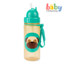 Skip Hop Zoo 13oz Straw Bottle - Pug