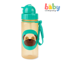 Skip Hop Zoo 13oz Straw Bottle - Pug