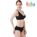 Mamaway Ultra Silky Seamless Maternity & Nursing Bra - Black