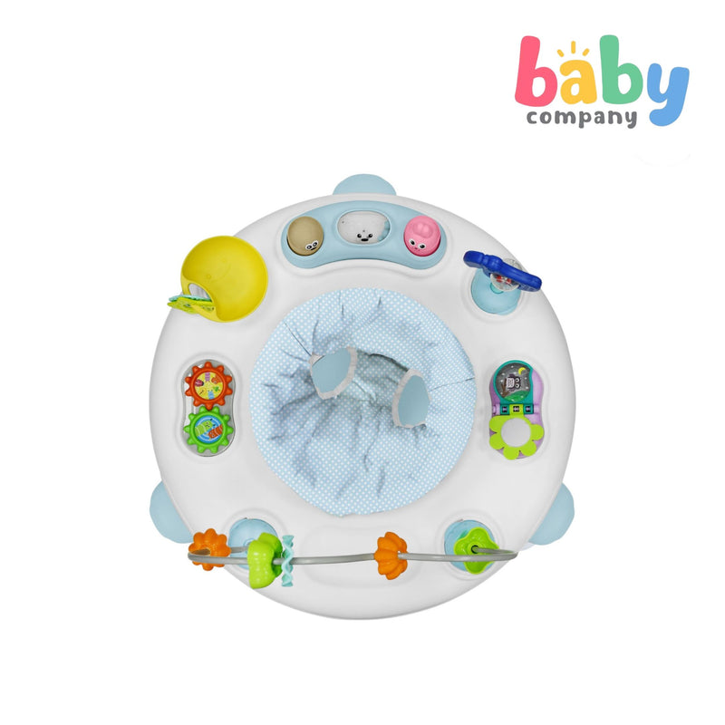 Baby Company 2-in-1 Activity Center with Jumping Board - Sky Blue