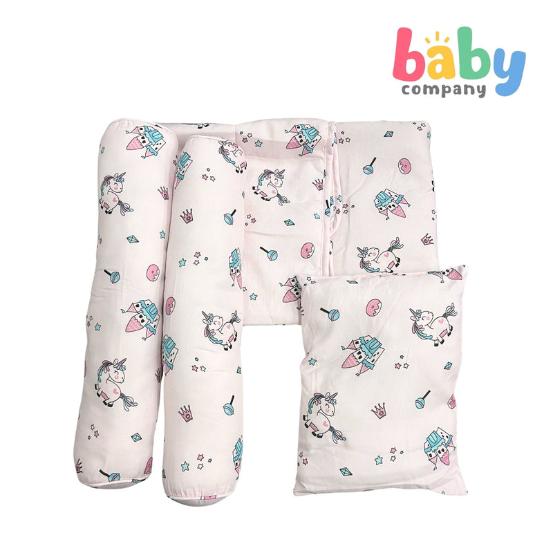 Bloom 4-Piece 28x52 Crib Set - Pink Unicorn