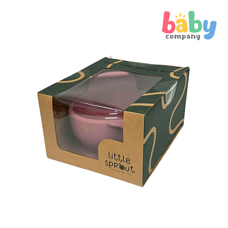 Little Sprout Snail Trail Silicone Bowl for Babies - Pink