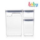 Oxo Tot 3 Pc Pop Container Rectangle Set with Scoop