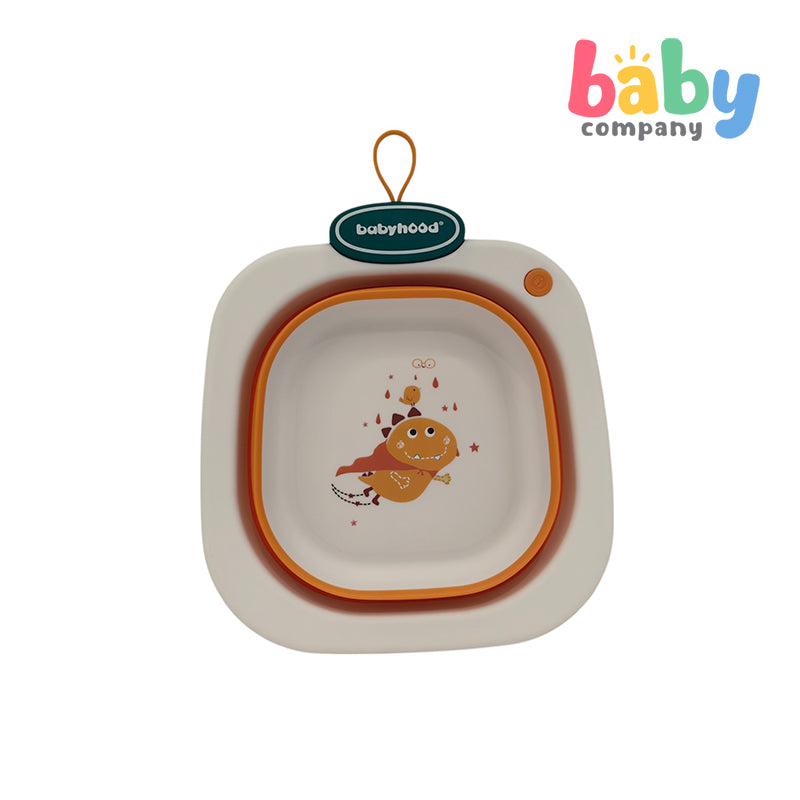 Babyhood Foldable Wash Basin - Orange