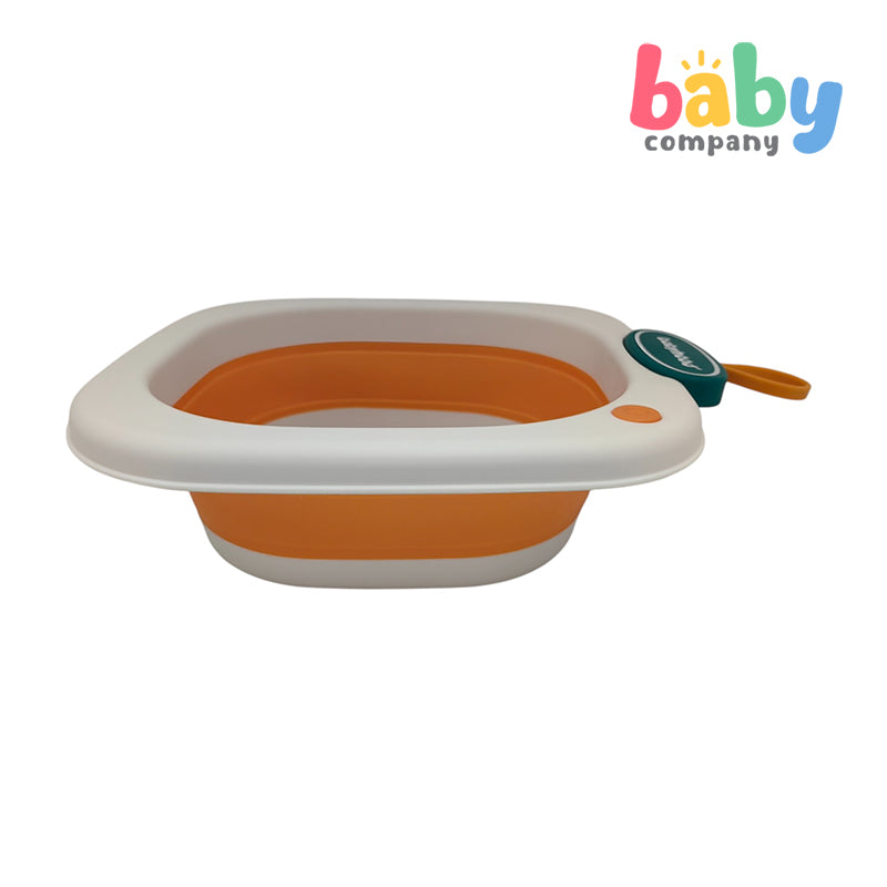 Babyhood Foldable Wash Basin - Orange