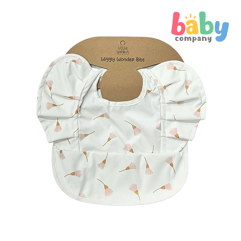 Little Sprout Wiggly Wonder Bib with Food Catcher - Sycamore Flowers