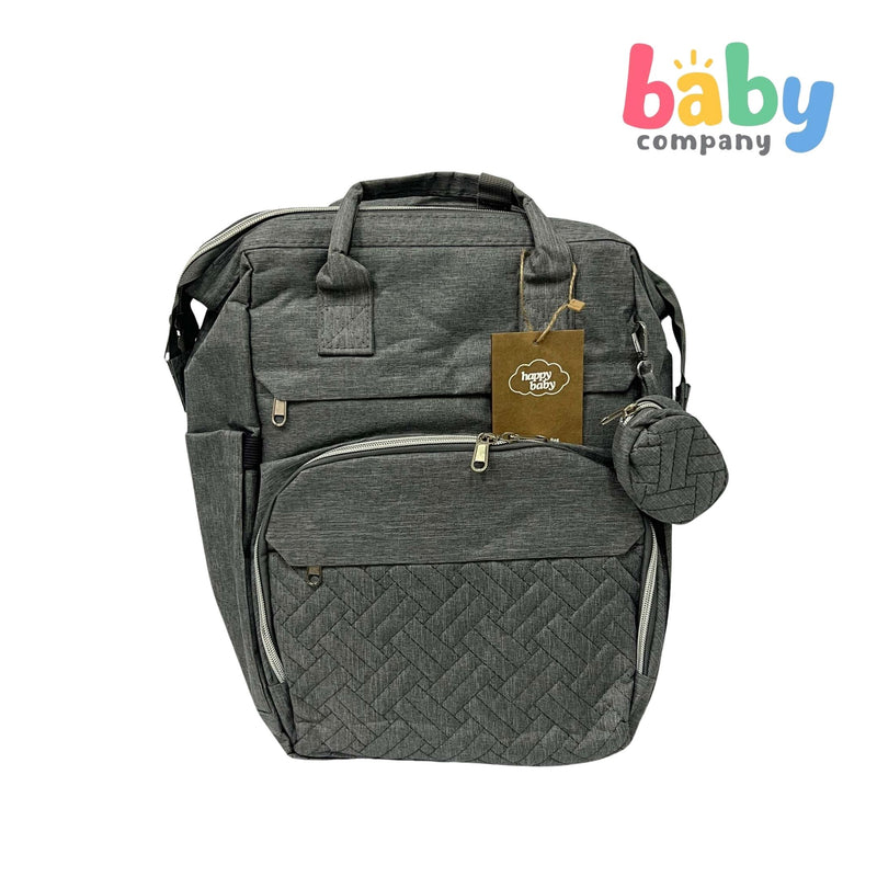 Happy Baby Diaper Bag with Built-in Crib - Gray