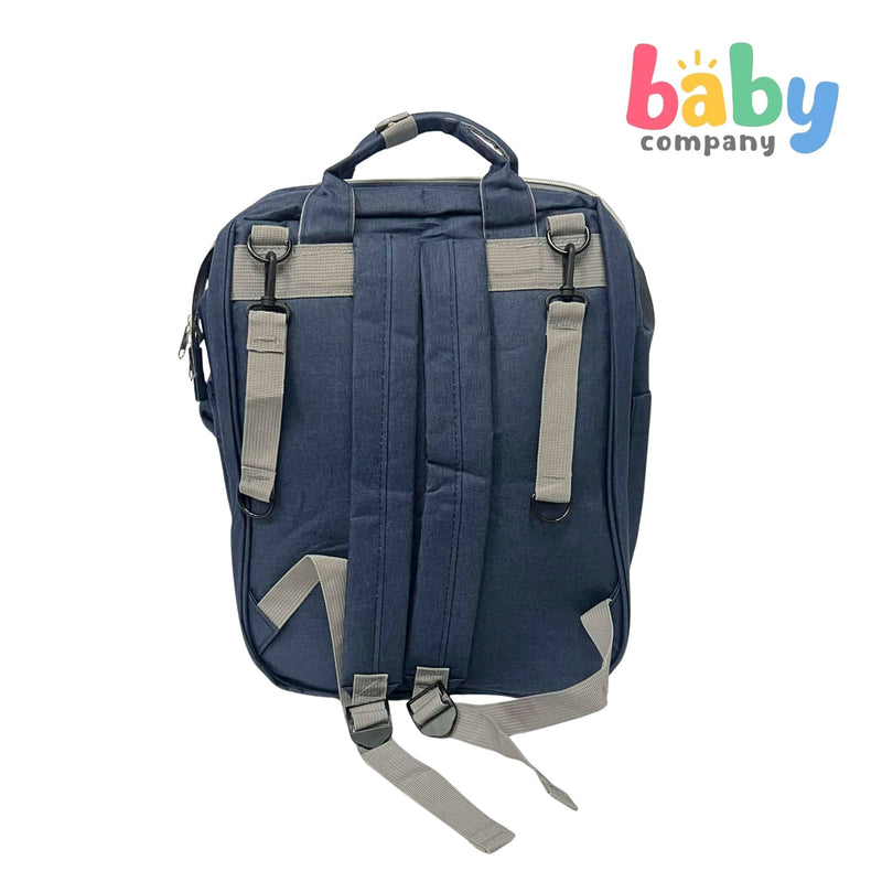 Happy Baby Diaper Bag with Built-in Crib - Denim