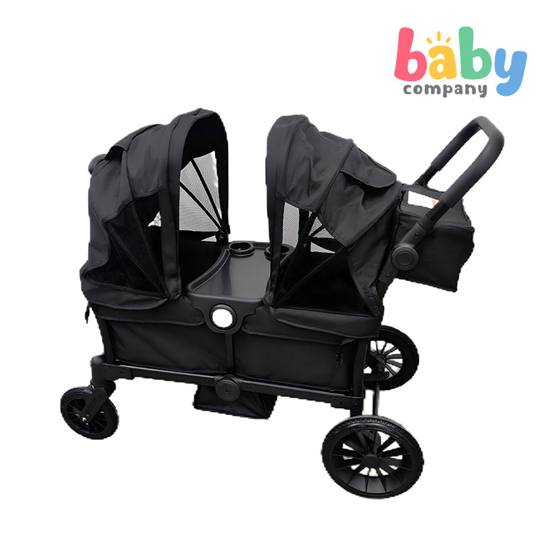 Baby Company Double Stroller Wagon - Black