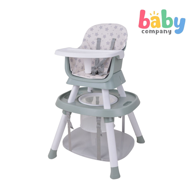 Baby Company Multifunction 7-in-1 High Chair - Army Green