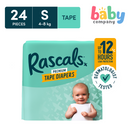 Rascals Tape Diaper Convenience Pack - Small, 24 Pads