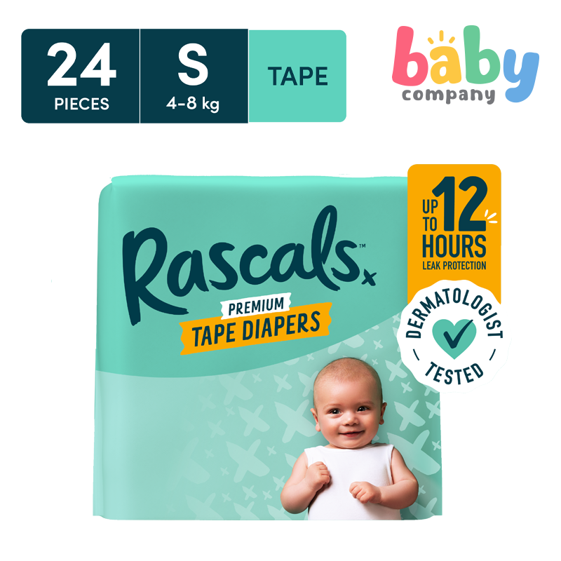 Rascal + Friends Tape Diaper Convenience Pack - Small, 24 Pads (Pre-order)