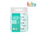 Purcotton Cotton Tissue Roll 100 Sheets / 3 Packs