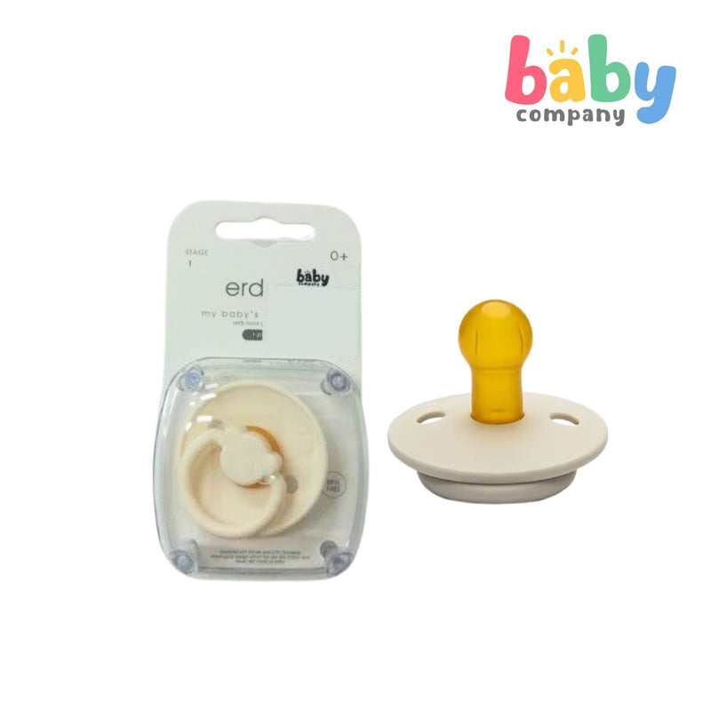 Erduo Baby Pacifier Stage 1 - Teddy Bear, Beige