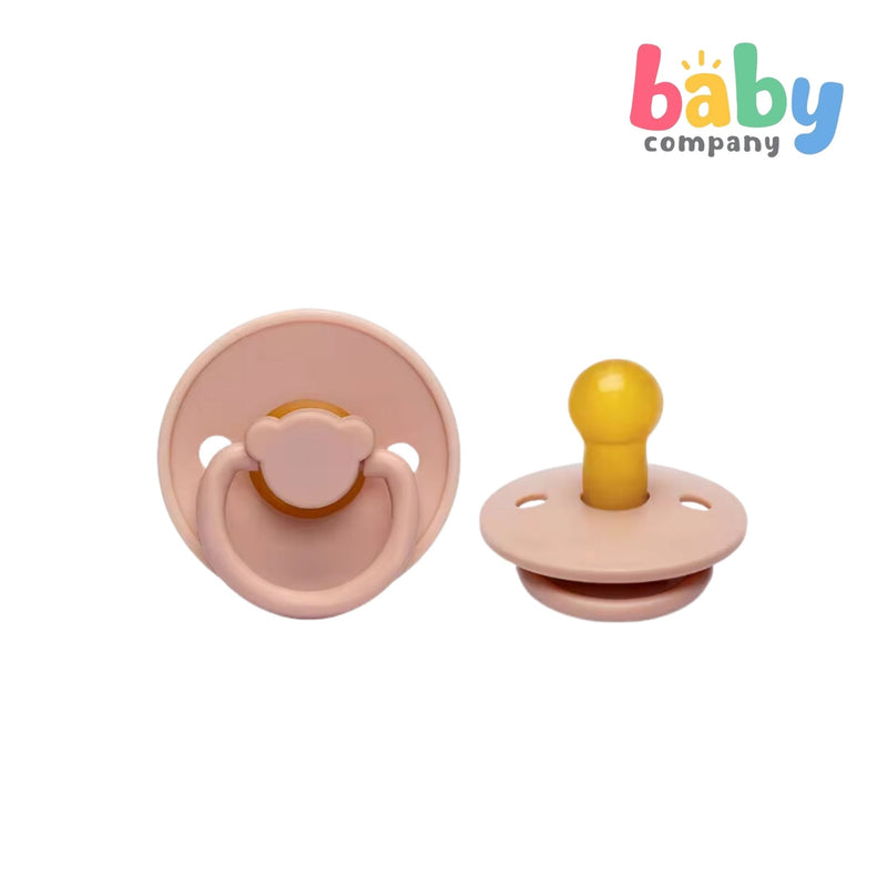 Erduo Baby Pacifier Stage 1 - Teddy Bear, Blush Pink