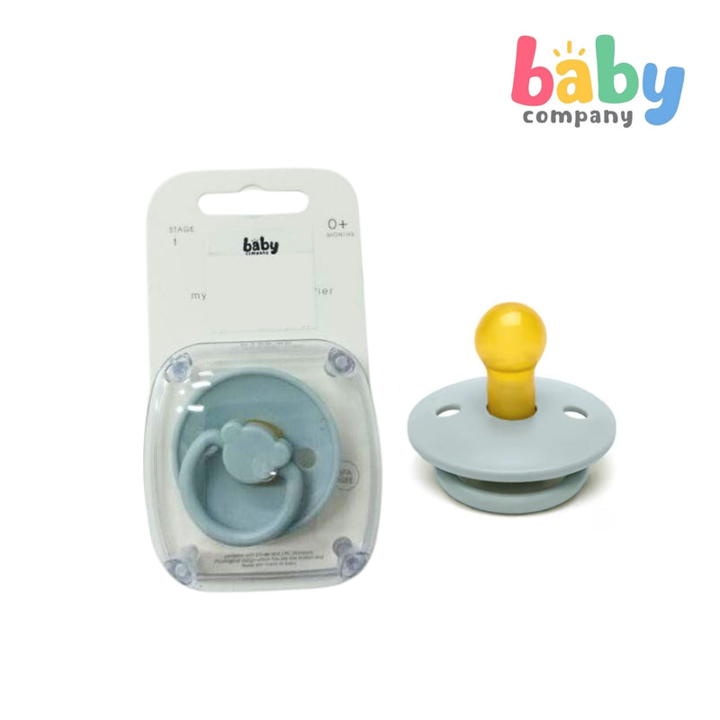 Erduo Baby Pacifier Stage 1 - Teddy Bear, Gray Blue