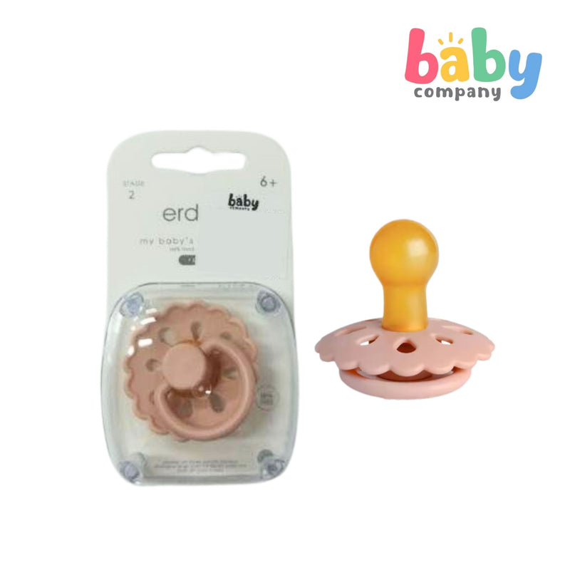 Erduo Baby Pacifier Stage 2 - Daisy Flower, Blush Pink