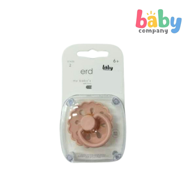 Erduo Baby Pacifier Stage 2 - Daisy Flower, Blush Pink