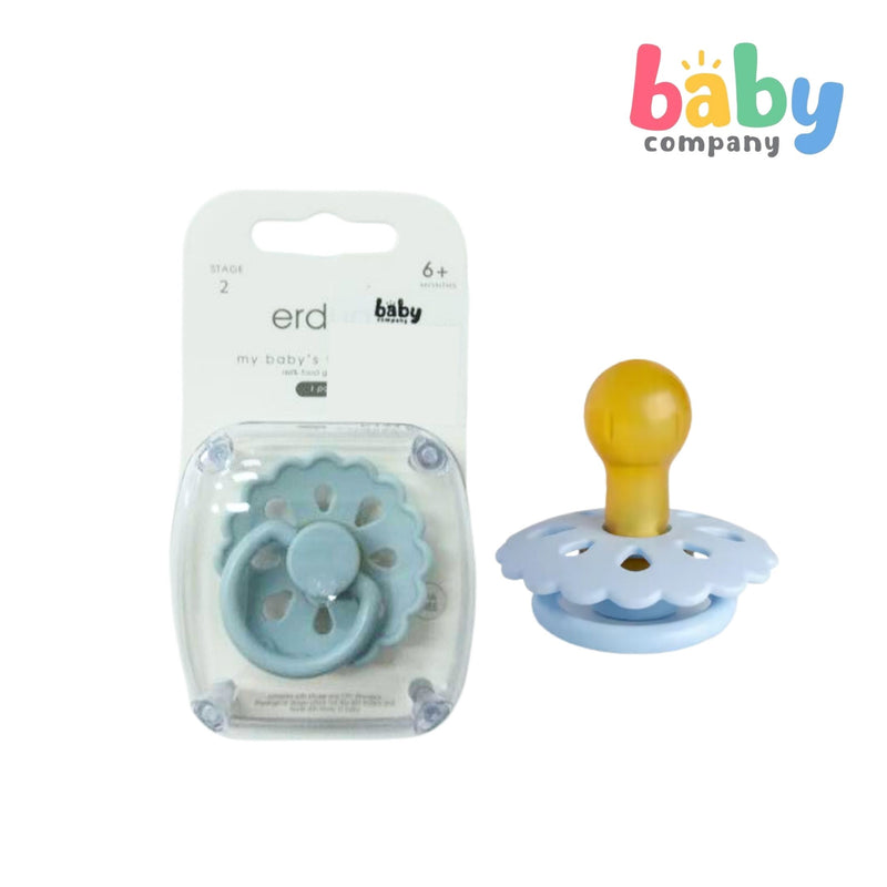 Erduo Baby Pacifier Stage 2 - Daisy Flower, Gray Blue