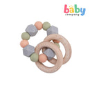 Erduo Wooden Silicone Teether Toy