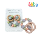 Erduo Wooden Silicone Teether Toy