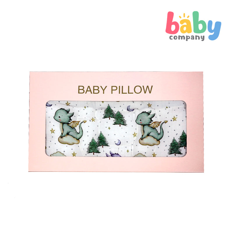 Baby Company Baby Head Pillow - Green Dino