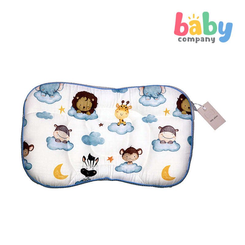 Baby Company Baby Head Pillow - Blue Lion