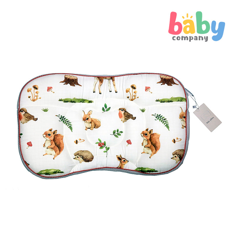 Baby Company Baby Head Pillow - Pink Deer