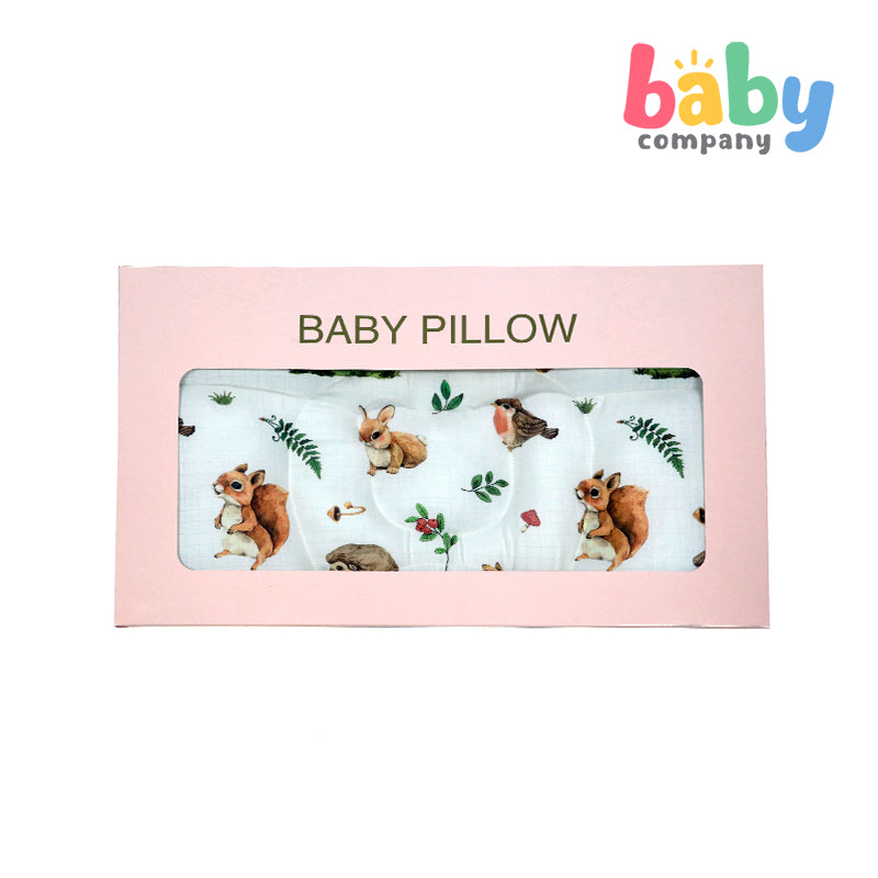 Baby Company Baby Head Pillow - Pink Deer