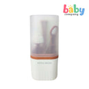 Little Sprout 3pcs Silicone Bottle Brush Collection - Beige