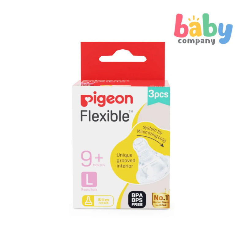 Pigeon 3-pack Flexible Nipples