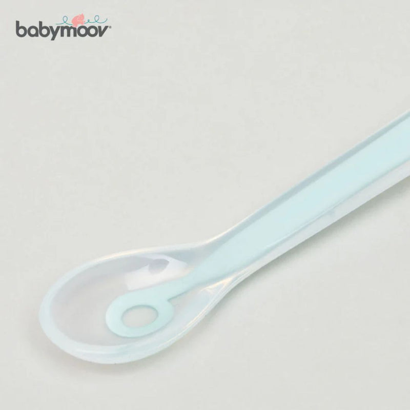 Babymoov 1st Age Silicone Baby Spoon - Azure