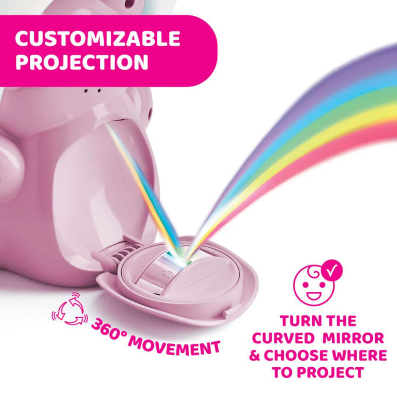 Chicco Rainbow Bear Projector with Lights & Calming Music 0m+ - Pink