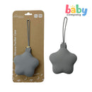 Peekaboo Silicone Pacifier Case Star - Gray