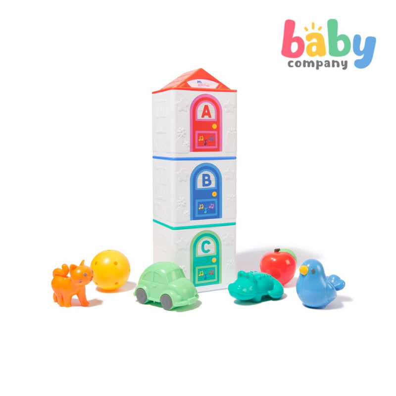 Ms. Rachel Learning Stacking Houses