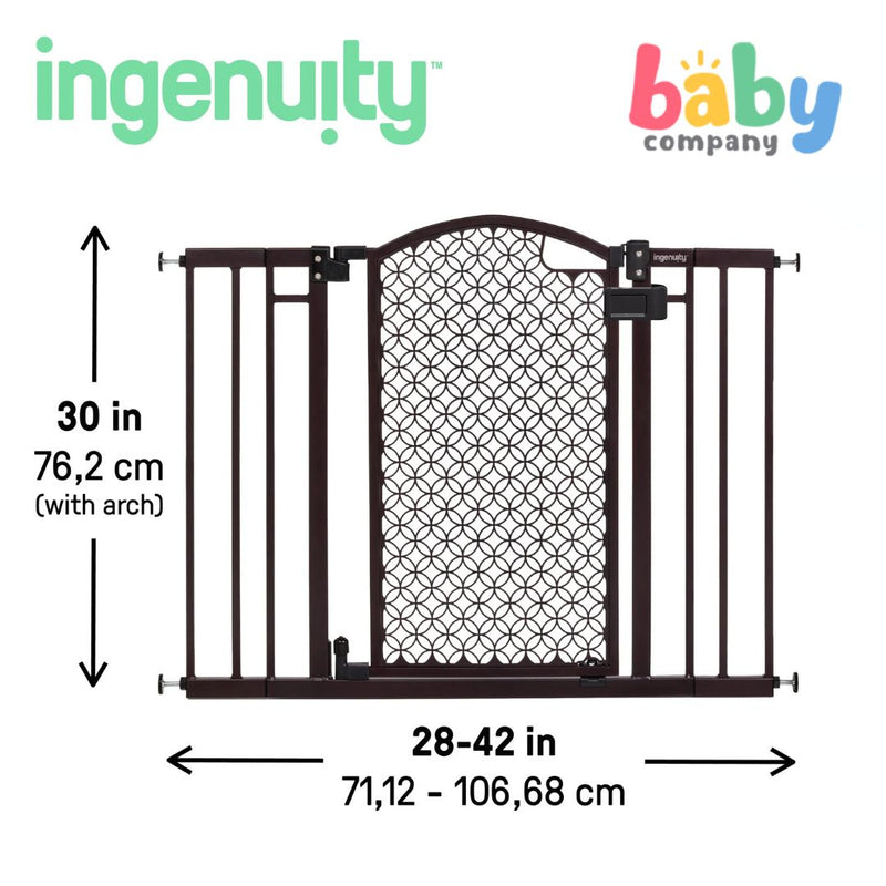 Summer Baby The Doorway 42" Wide Pet and Baby Gate - Espresso Metal
