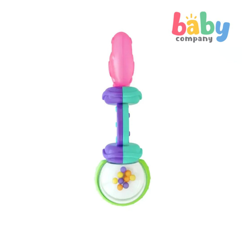 Kids II Bright Starts Pink Rattle & Teether