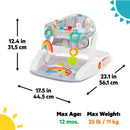 Kids II Bright Starts Learn-to-Sit 2-Position Floor Seat - Playful Paradise